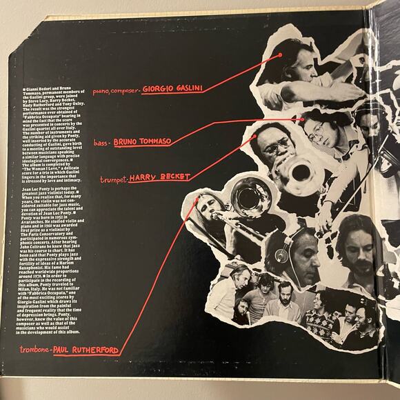 Jean-Luc Ponty/Giorgio Gaslini LP vintage vinyl record jazz - Picture 2 of 6